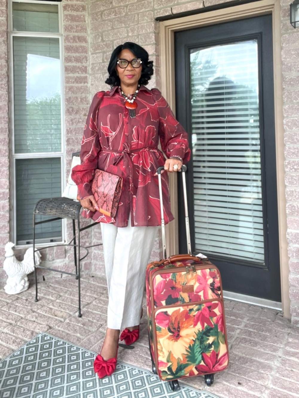 Floral Carry-On Rolling Luggage - Multicolor bag by Patricia Nash. - Picture 12 of 15